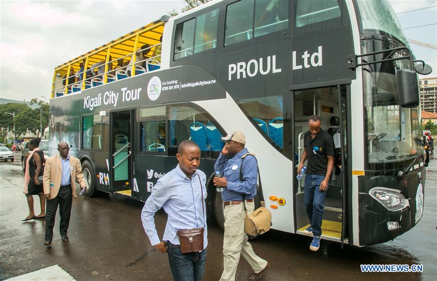RWANDA-KIGALI-DOUBLE-DECKER TOUR BUS-UNVEILING