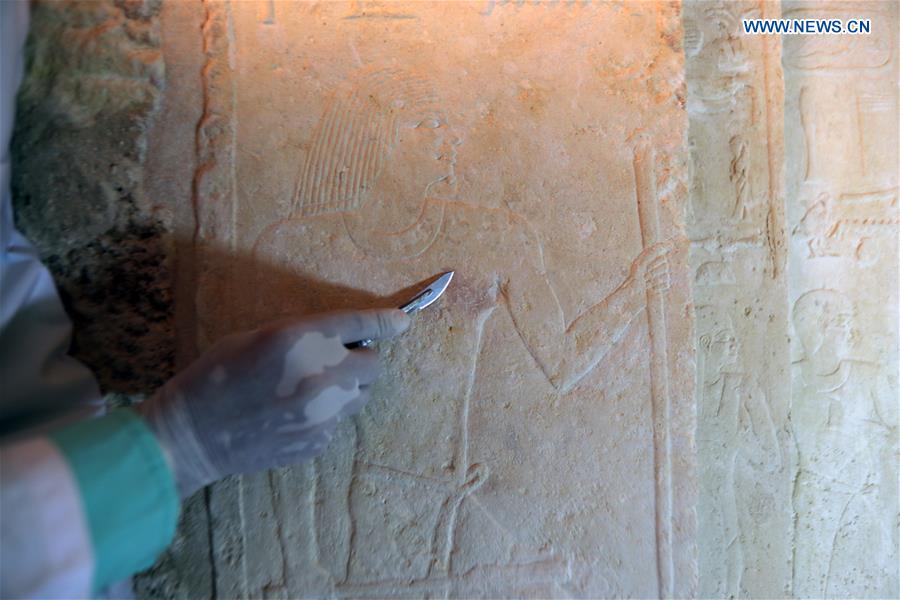 EGYPT-GIZA-PYRAMID-PHARAONIC TOMBS-DISCOVERY