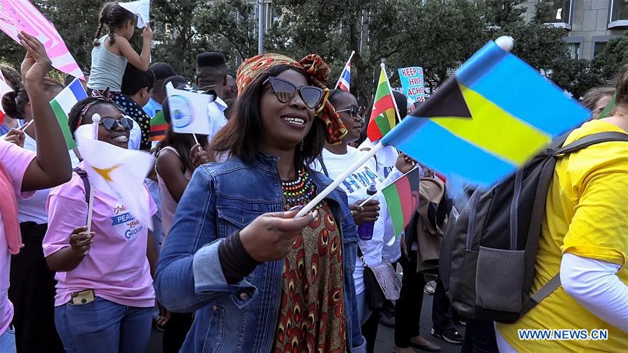 SOUTH AFRICA-CAPE TOWN-AFRICA DAY-PEACE WALK