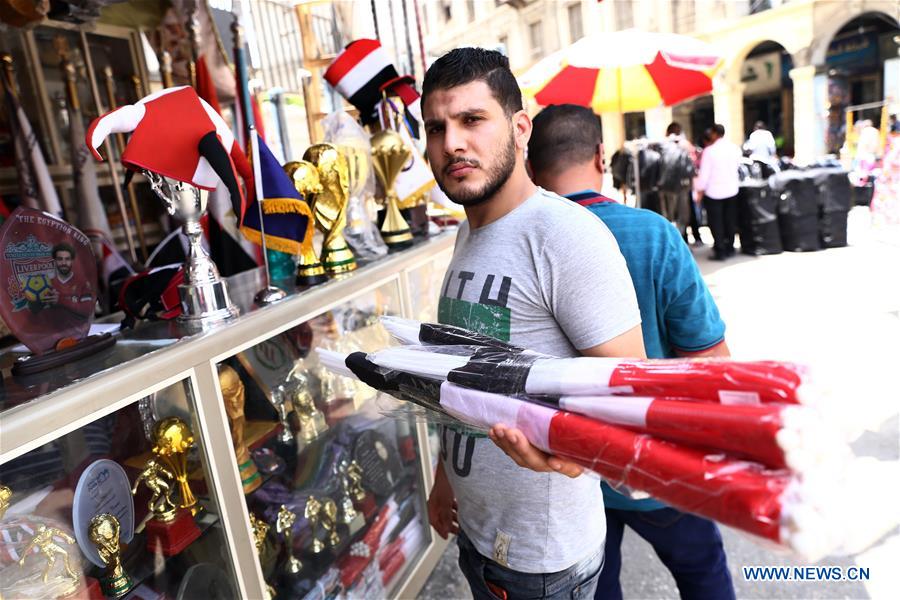 EGYPT-CAIRO-AFRICAN CUP-FLAG SALES