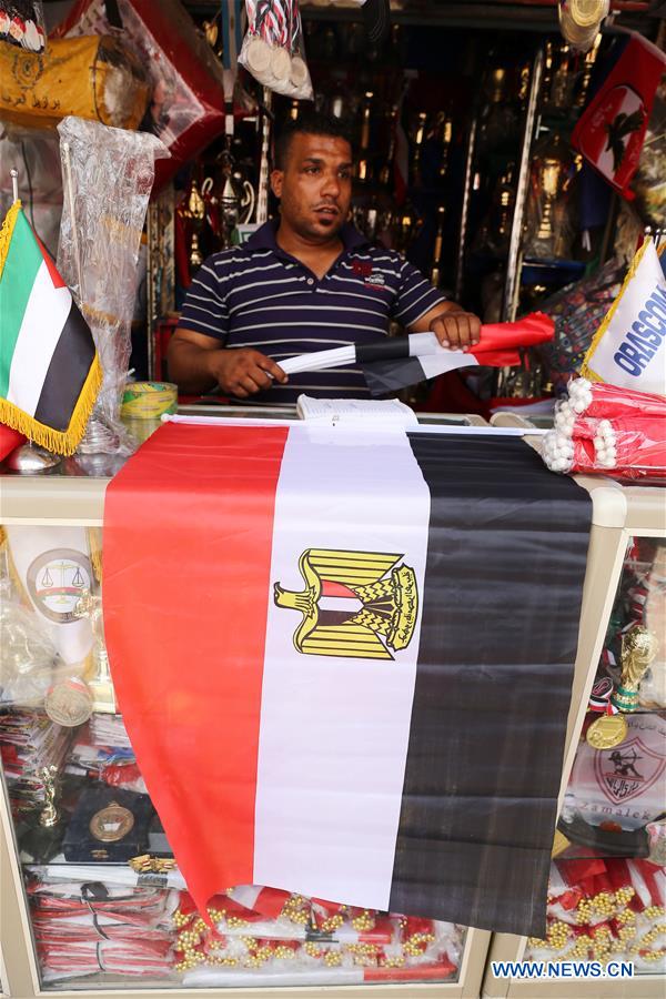 EGYPT-CAIRO-AFRICAN CUP-FLAG SALES