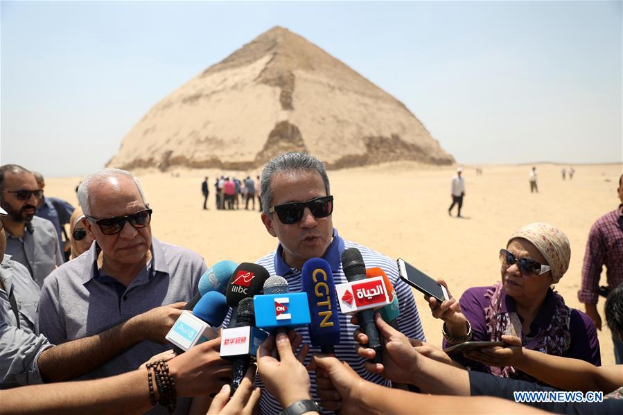 EGYPT-GIZA-BENT PYRAMID-OPENING