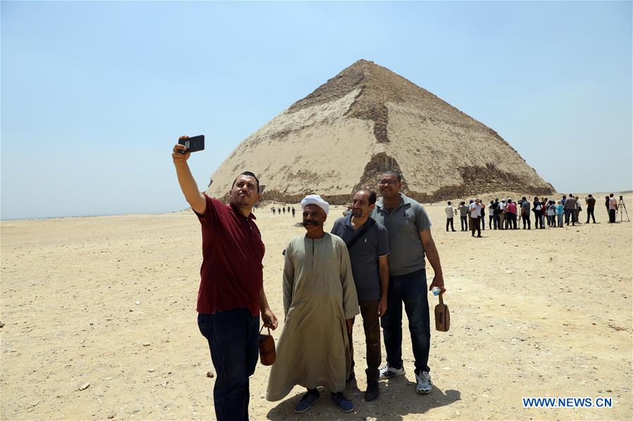 EGYPT-GIZA-BENT PYRAMID-OPENING