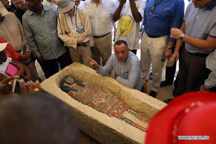 EGYPT-GIZA-BENT PYRAMID-OPENING