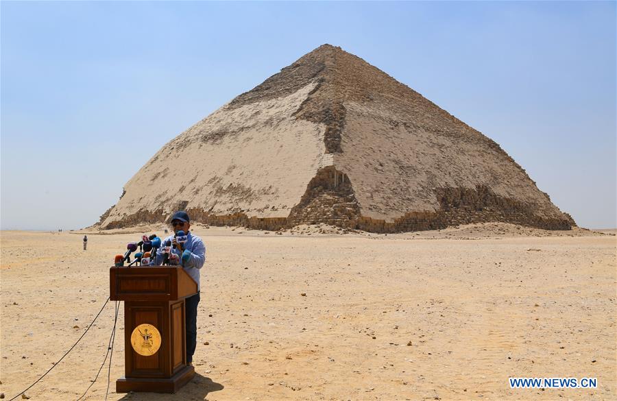 EGYPT-GIZA-BENT PYRAMID-OPENING