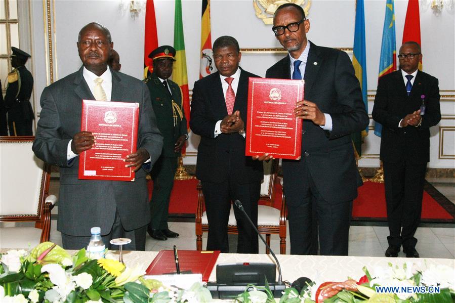 ANGOLA-LUANDA-RWANDA-UGANDA-MOU-SIGNING