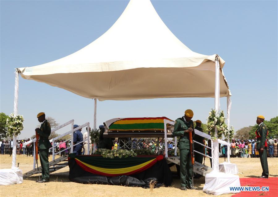 ZIMBABWE-ZVIMBA-MUGABE-BODY-FAREWELL PROCEEDINGS