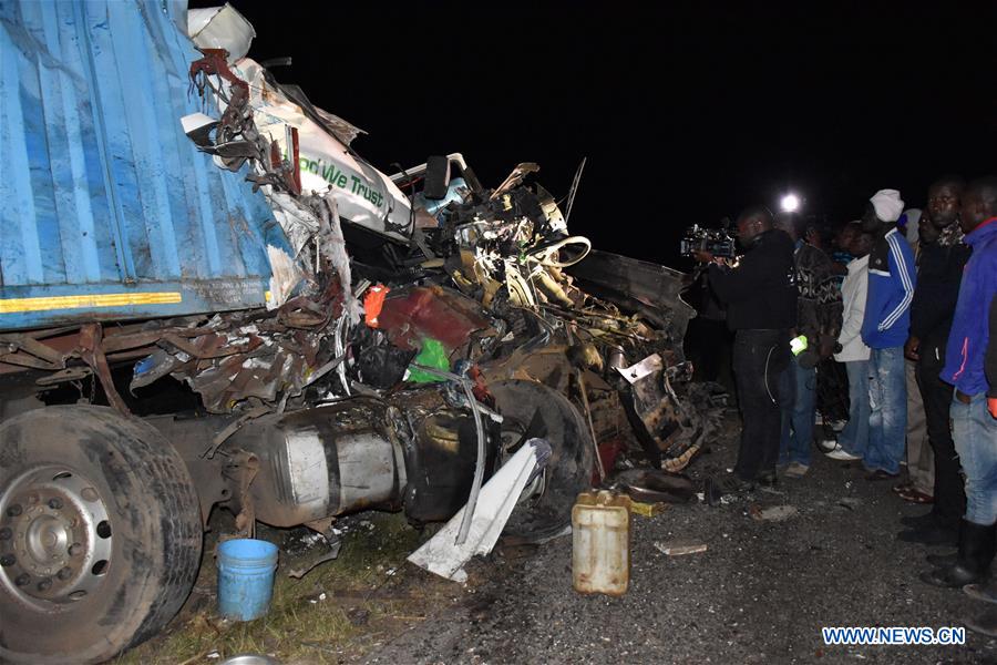 KENYA-KISUMU-BUS-TRUCK COLLISION