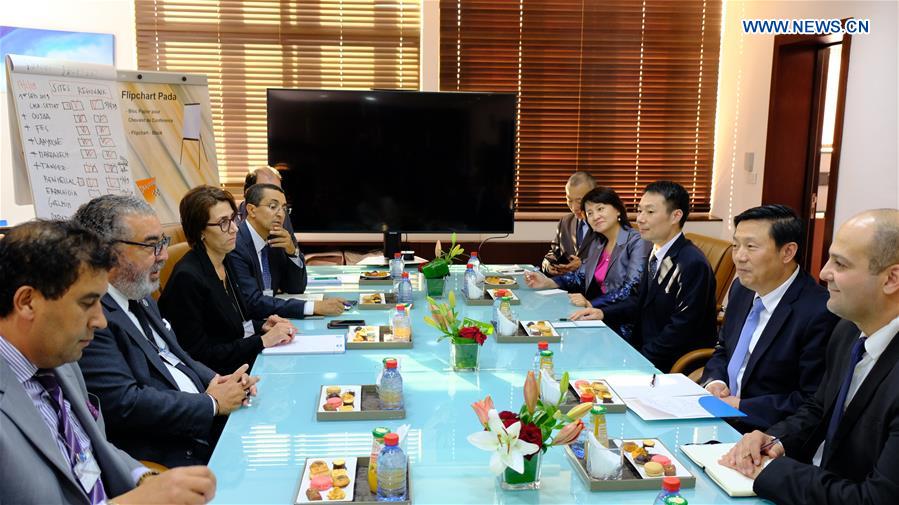 MOROCCO-RABAT-MAP-CHINA-MEETING