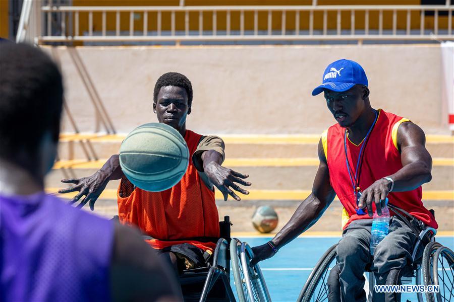 SOUTH SUDAN-JUBA-WHEELCHAIR AMPUTEES-BASKETBALL