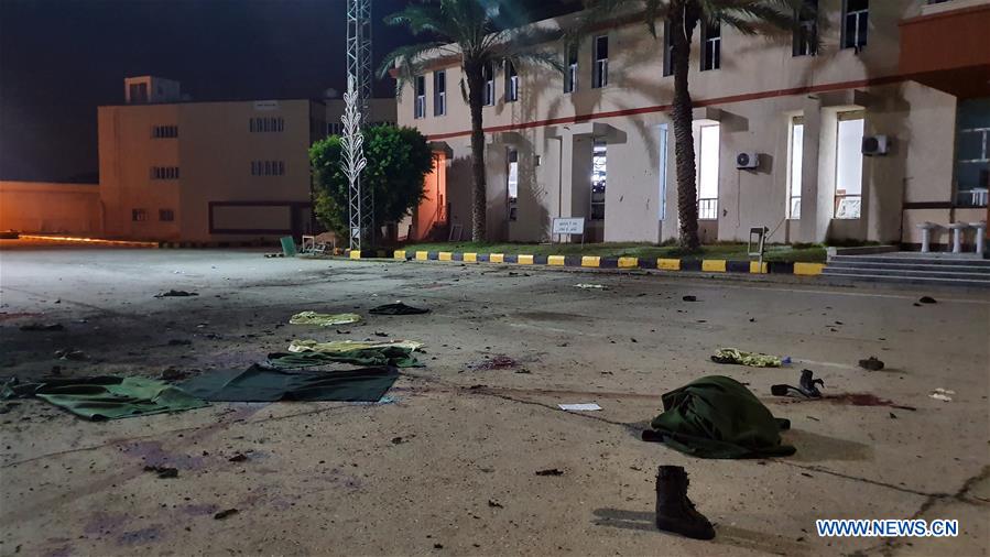 LIBYA-TRIPOLI-AIRSTRIKE-MILITARY ACADEMY