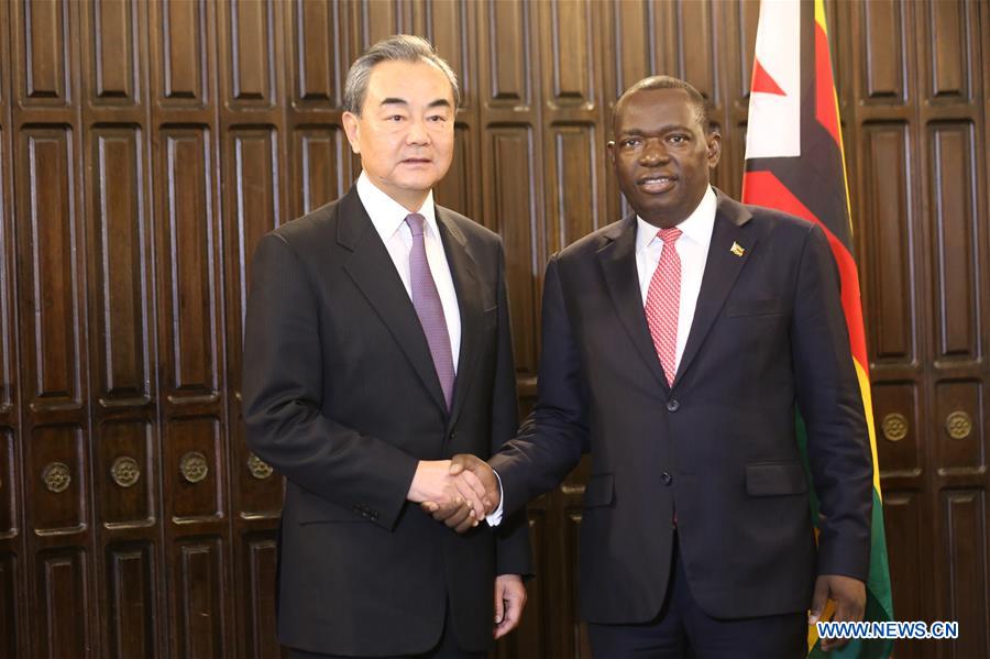 ZIMBABWE-HARARE-MINISTER-CHINA-WANG YI-MEETING
