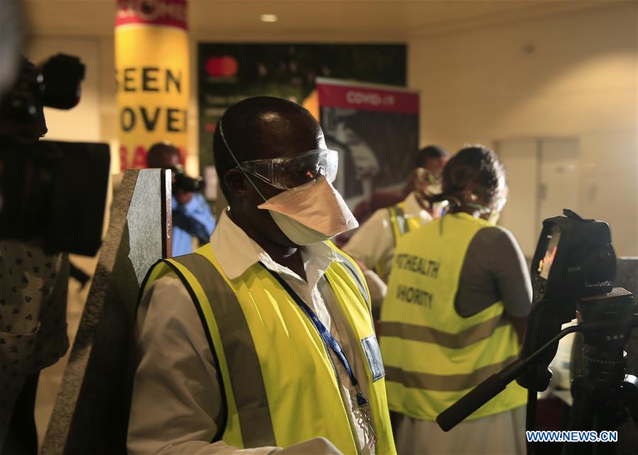 ZIMBABWE-HARARE-RG MUGABE AIRPORT-CORONAVIRUS-PRECAUTION