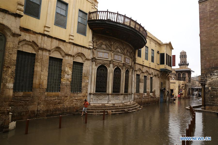 EGYPT-CAIRO-WEATHER-RAIN