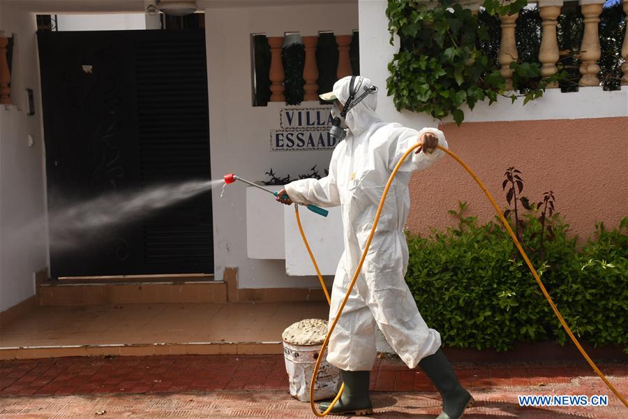 MOROCCO-RABAT-COVID-19-DISINFECTION