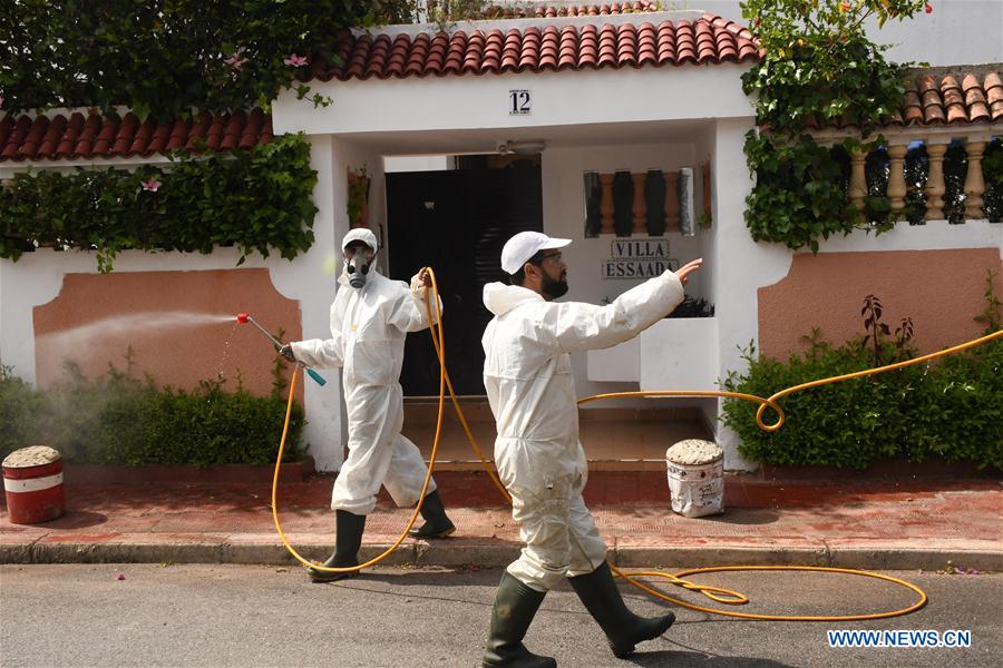 MOROCCO-RABAT-COVID-19-DISINFECTION