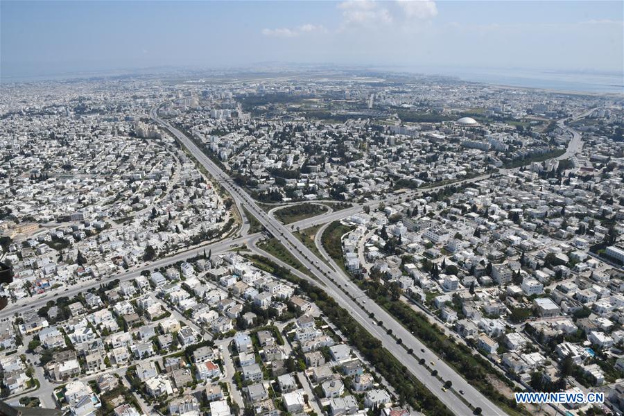 TUNISIA-TUNIS-BIRD'S EYE VIEW