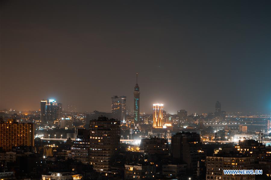EGYPT-CAIRO-CAIRO TOWER-COVID-19-ILLUMINATION