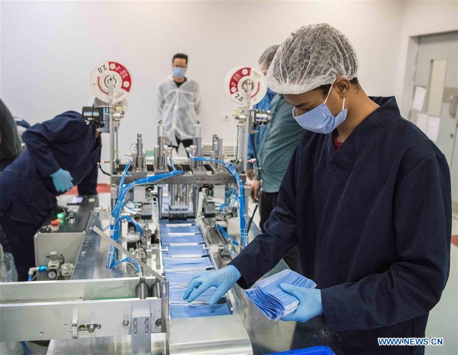 EGYPT-CHINA-MASK PRODUCTION COOPERATION