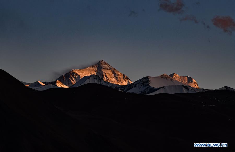 (InTibet)CHINA-TIBET-MOUNT QOMOLANGMA-SUNSET SCENERY (CN)