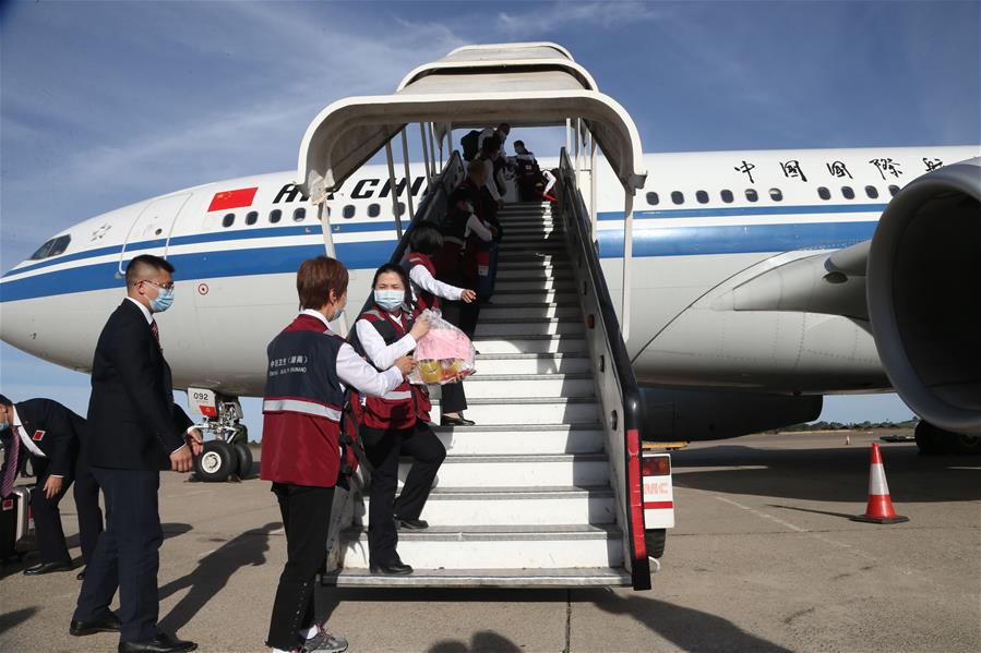 ZIMBABWE-HARARE-COVID-19-CHINESE MEDICAL TEAM-ARRIVAL