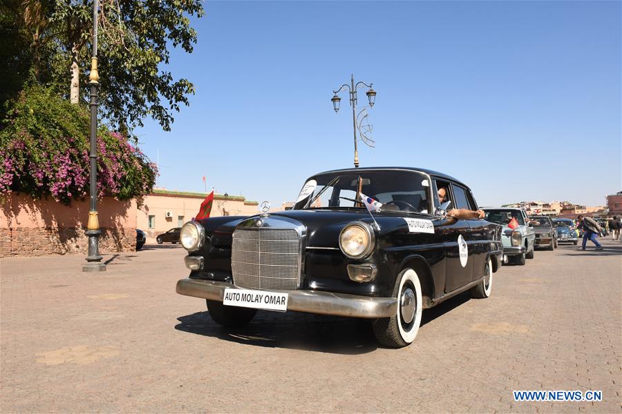 Vintage car exhibition held in Marrakech, Morocco - Xinhua | English