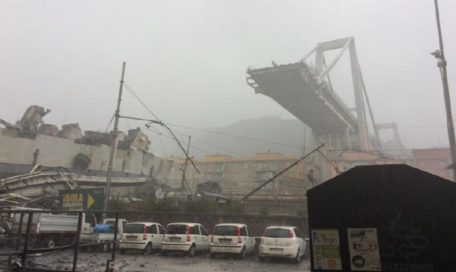 At least 22 people die in collapse of major motorway bridge in Italy's Genoa