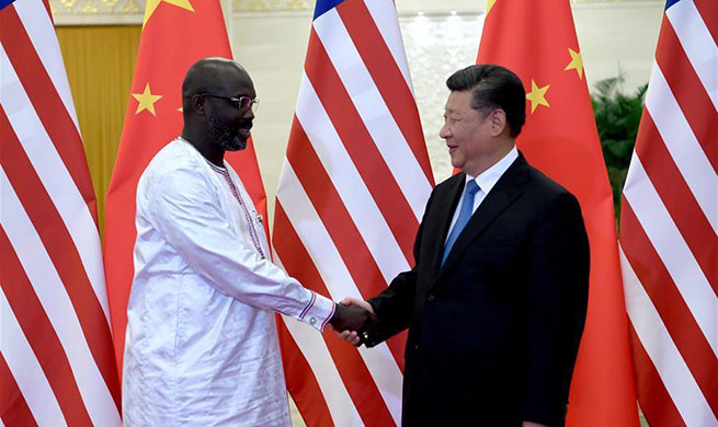 Xi meets Liberian president