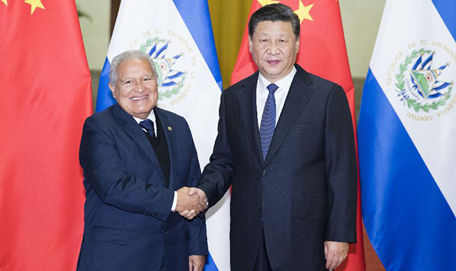 Xi holds talks with El Salvador president, urging solid basis to boost cooperation