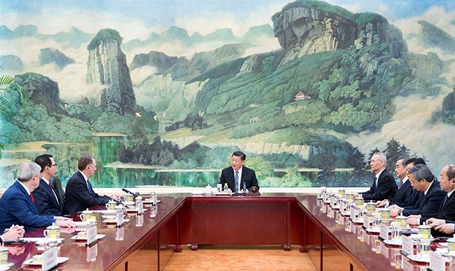 Chinese president meets U.S. trade representative, treasury secretary