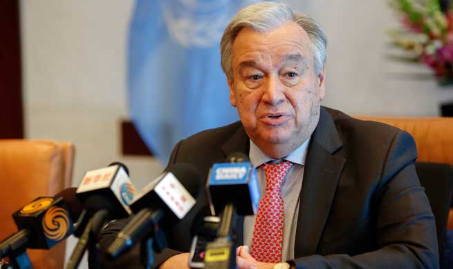 UN chief says Belt and Road Initiative "very important opportunity"
