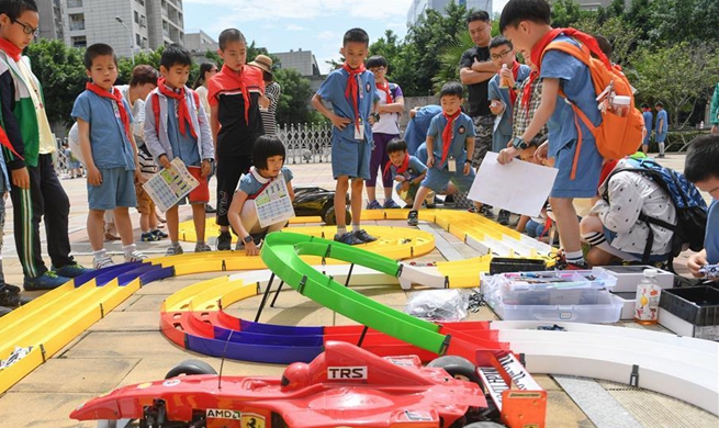Children greet upcoming International Children's Day across China