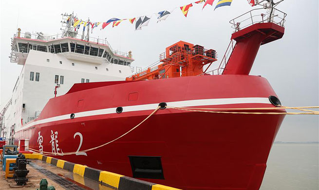 China's first homemade polar icebreaker delivered