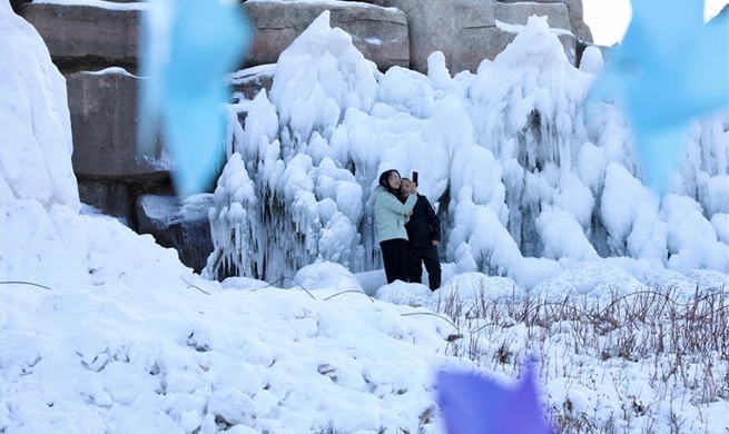 Weiyuan in China's Gansu develops snow, ice tourism to showcase NW China's unique scenery