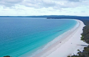 Scenery of Hyams Beach at Jervis Bay, Australia