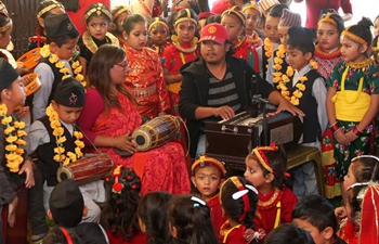 Tihar festival celebrated in Kathmandu, Nepal