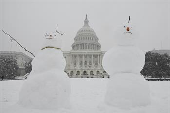 Snow scenery of Washington D.C.