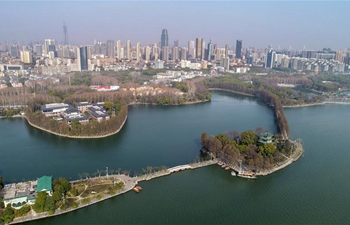 View of East Lake in Wuhan, central China's Hubei