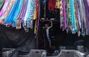 Historic open-air laundry in Mumbai, India