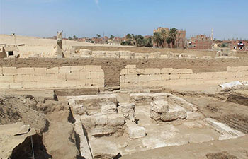 Royal hall annexed to pharaoh's temple discovered in southern Egypt