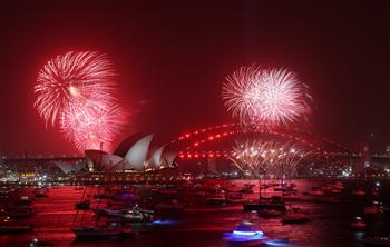 New Year's Eve fireworks display in Australia's Sydney