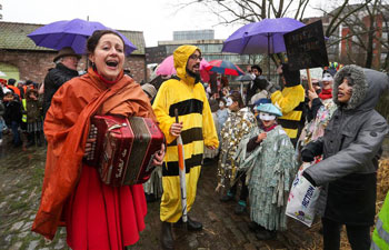 Carnival themed "nature and climate" held in Brussels