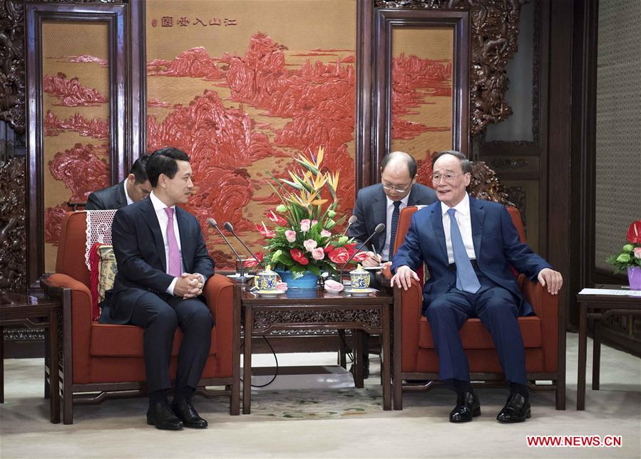 CHINA-BEIJING-WANG QISHAN-LAOS-MEETING (CN)