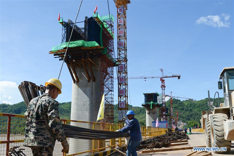 LAOS-LUANG PRABANG-CHINA-RAILWAY CONSTRUCTION-PROGRESS