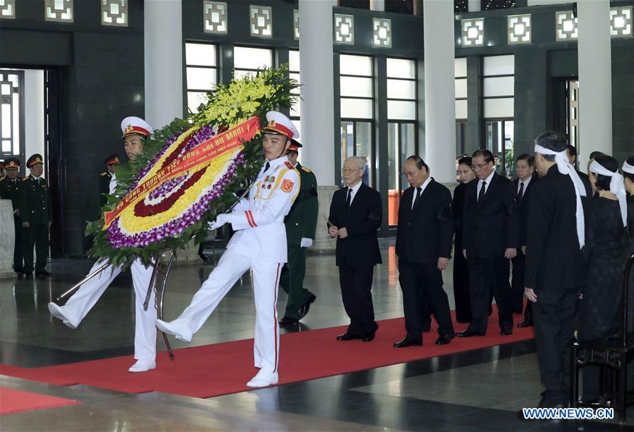 VIETNAM-HANOI-DO MUOI-NATIONAL MOURNING 