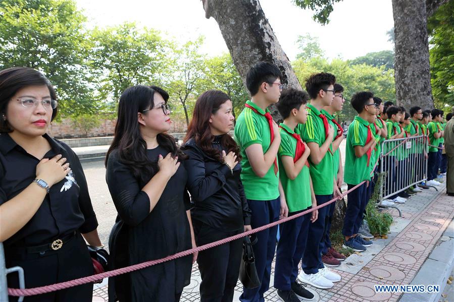 VIETNAM-HANOI-DO MUOI-NATIONAL MOURNING 