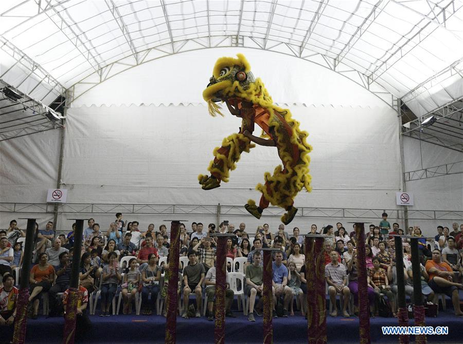 SINGAPORE-LION DANCE-COMPETITION