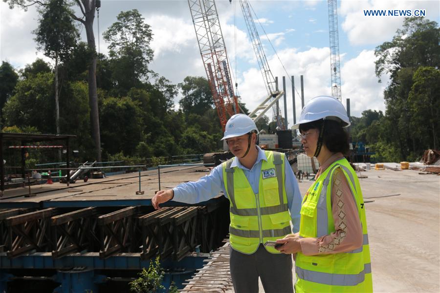 BRUNEI-TEMBURONG DISTRICT-TEMBURONG BRIDGE CONSTRUCTION-CHINA-CSCEC