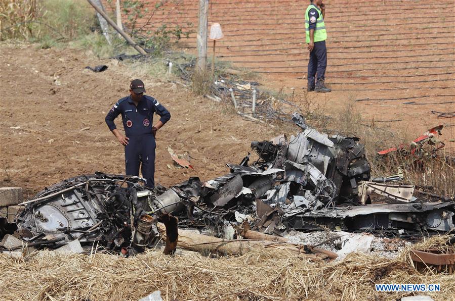 INDIA-BENGALURU-AIRCRAFT-CRASH