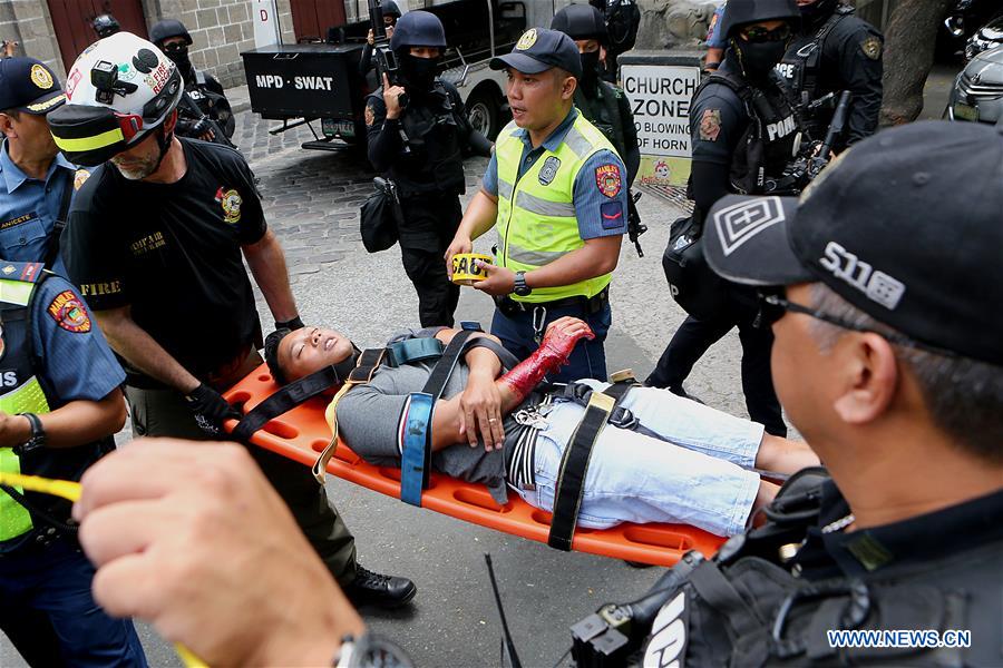 PHILIPPINES-MANILA-ANTI-TERRORISM DRILL